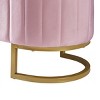 Modern Tufted Velvet Storage Ottoman Bench with Metal Legs and Hidden Compartment for Bedroom or Living Room -3irtyhousy - 3 of 4