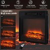 Acekool 60" TV Stand with Electric Fireplace, Remote Control, Adjustable Flame & Shelves, Wooden Media Console Cabinet for Living Room - 3 of 4