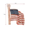 Anna-Kaci Crystal Rhinestone 4th of July American USA Flag Patriotic Pin Brooch - 2 of 4