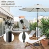 Sapphtopaz 7.5Ft Patio Umbrella Beach Umbrella for Outdoor Market Umbrella with Push Button Tilt and Crank for Garden, Beach, Deck, Backyard - 4 of 4