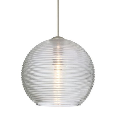 Besa Lighting Kristall 6 1 - Light Pendant in  Satin Nickel