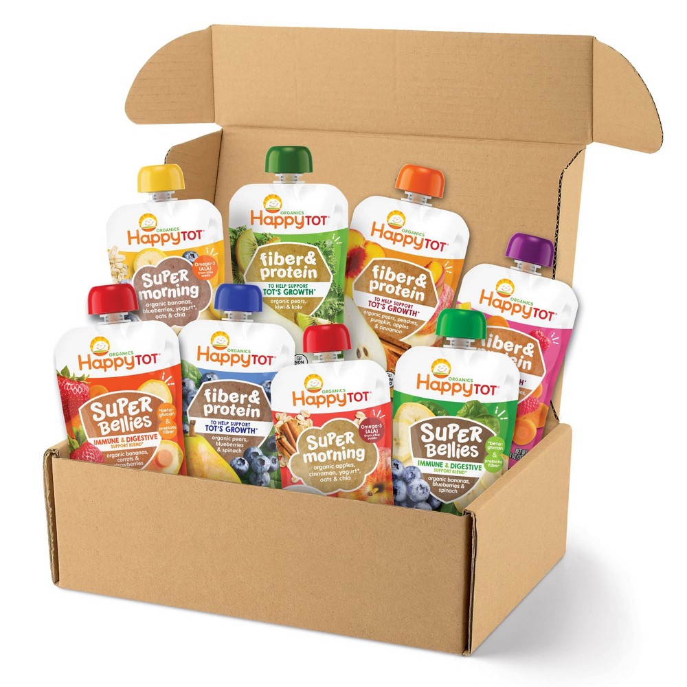 HappyTot Organic Assorted Flavors Baby Food Pouch - 4oz