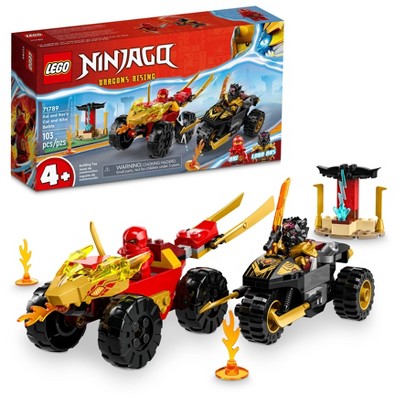 LEGO NINJAGO Kai and Ras&#39;s Car and Bike Battle Toddler Building Toy 71789_3