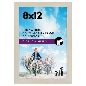 Americanflat Picture Frame with shatter-resistant glass - Wall Mounted Horizontal and Vertical Formats - 1 of 4
