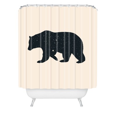 Florent Bodart Ours Shower Curtain White - Deny Designs