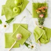 Design Imports  Windowpane Terry Dishcloth Set 6 Piece, 12X12", Avocado - 3 of 4