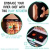 Lil' Jumbl Large Kids Kitchen Set, Wooden Pretend Play Kitchen with Icemaker, Microwave & More - Charcoal - 4 of 4