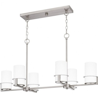 Quoizel Lighting Seymour 6 - Light Chandelier in  Brushed Nickel