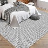 Acekool Vintage Braided-Look Area Rug, Washable Non-Slip Boho Carpet, Soft Low Pile Indoor Accent for Living Room Bedroom Kitchen - 3 of 4