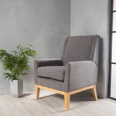 Sapphtopaz Modern Accent Chair, Living Room Chairs Armchair with Wood Legs, Lounge Chair Single Sofa Chair for Living Room, Office