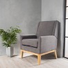 NicBex Accent Chair Mid Century Modern Fabric Armchair with Wood Legs Upholstered Single Sofa Chair for Bedroom,Living Room - 4 of 4