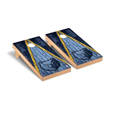 NBA Memphis Grizzlies Premium Cornhole Board Triangle Weathered Version