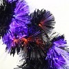 9 ft. Black Fiber Optic Garland with Purple and Orange Lights - 4 of 4