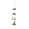 Tension Pole 4-Tier Adjustable Corner Shower Caddy - 2 of 4