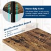 Column 4-Tier Bookshelf,Adjustable Rustic Industrial Bookcase with 11Open Display Shelves,Large Etagere Bookshelf - 4 of 4