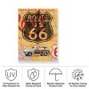 "Route 66 Vintage Postcard" Outdoor Canvas - 3 of 4
