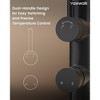YAWWALK Double Handle Floor-Mounted Freestanding Tub Faucet with Hand Shower - 3 of 4