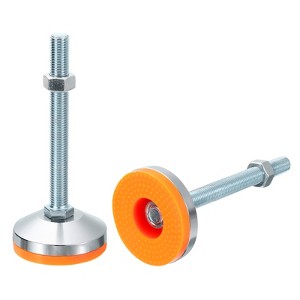 Unique Bargains Carbon Steel Non-Skid Adjustable Furniture Table Feet Leveling Feet 2 Pcs - 1 of 4