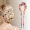 Unique Bargains Women's U-shaped Toothed Chignon Pin 1 Pc - 2 of 4