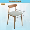 Unique Bargains Washable Stretch Soft Dining Chair Cushion Covers 4 Pcs - 2 of 4