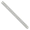 Black Bow Jewelry 12mm Stainless Steel & White Ceramic Panther Link Bracelet, 8.25 Inch - 2 of 4