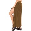LA LEELA Women's Summer Beach Sarong Wrap Skirt Swimsuit Cover Ups for Swimwear One Size Country Walnut AD361 - 3 of 4