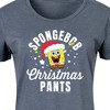 Women's - SpongeBob SquarePants - Christmas Pants Graphic T-shirt Dress - 2 of 4