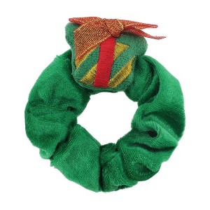 Unique Bargains Christmas Hair Scrunchies Gift Box for Christmas Green 1 Pc - 1 of 4