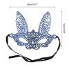 Unique Bargains Halloween Christmas Lace Long-Ear Bunny Half Face Party Mask 1 Pc - 2 of 4