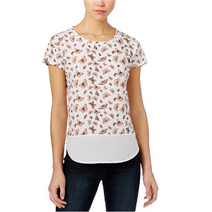 maison Jules Womens Butterfly Basic T-Shirt - 1 of 1