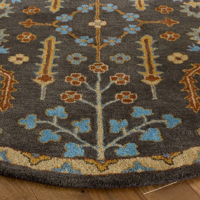 Heritage 3' x 5' Blue Hand-Tufted Wool Area Rug