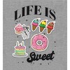 "Life Is Sweet" Treat Stickers Men's Sleep Pajama Pants - 2 of 2