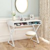 Costway Modern Computer Desk Writing Desk Makeup Vanity Table Storage - 4 of 4