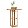 vidaXL Bistro Table 29.5"x29.5"x43.3" Solid Wood Acacia - 3 of 4