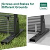 72"H Black 3-Panel Woven Room Divider Decorative Metal Privacy Screen Garden Arbor Freestanding Patio Trellis - 4 of 4