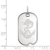 Black Bow Jewelry 10k White Gold Navy Midshipmen NCAA Pendant - 2 of 3