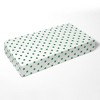 Bacati - Stars Green Muslin 3 pc Toddler Bed Sheet Set 100 percent cotton - 4 of 4