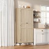 63 Inch Tall Storage Cabinet, Kitchen Pantry 5 Tier Bathroom Cabinet with 2 Doors Adjustable Shelves for Kitchen, Dining Room, Bathroom - 4 of 4