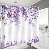 LunaLulinlk Purple Eucalyptus Fabric Shower Curtain - 3 of 4