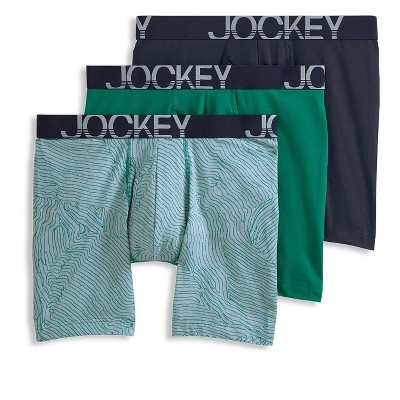 Jockey Men's Underwear Casual Cotton Stretch Brief - 3 Pack, Cross Hatch  Dot/Fresh Pistachio/Taffy Camo, XL