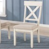 NicBex Vintage Upholstered  Dining Chairs Set of 2 with Cross Back & Comfy Cushions,Rustic Wood Accent Chairs for Dining Room,Living Room - 2 of 4