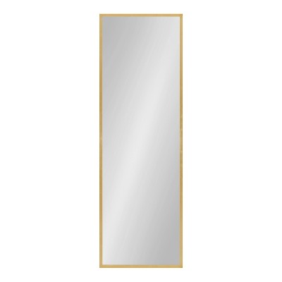 Travis Rectangular Gold Wood Framed Wall Mirror