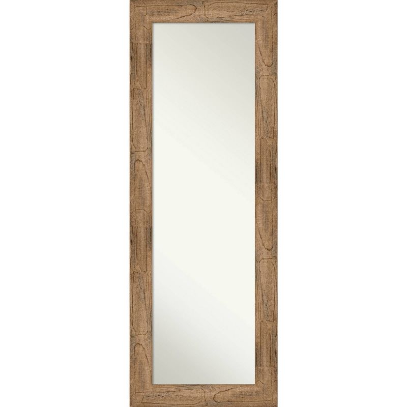 20&#34; x 54&#34; Non-Beveled Owl Brown Wood on The Door Mirror - Amanti Art, 1 of 11