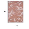 HomeRoots 8' X 11' Red and White Oriental Non Skid Area Rug - 3 of 4