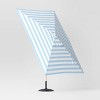 6'x10' Rectangular Cabana Stripe Outdoor Patio Market Umbrella with Light Wood Pole - Threshold™ - 3 of 4