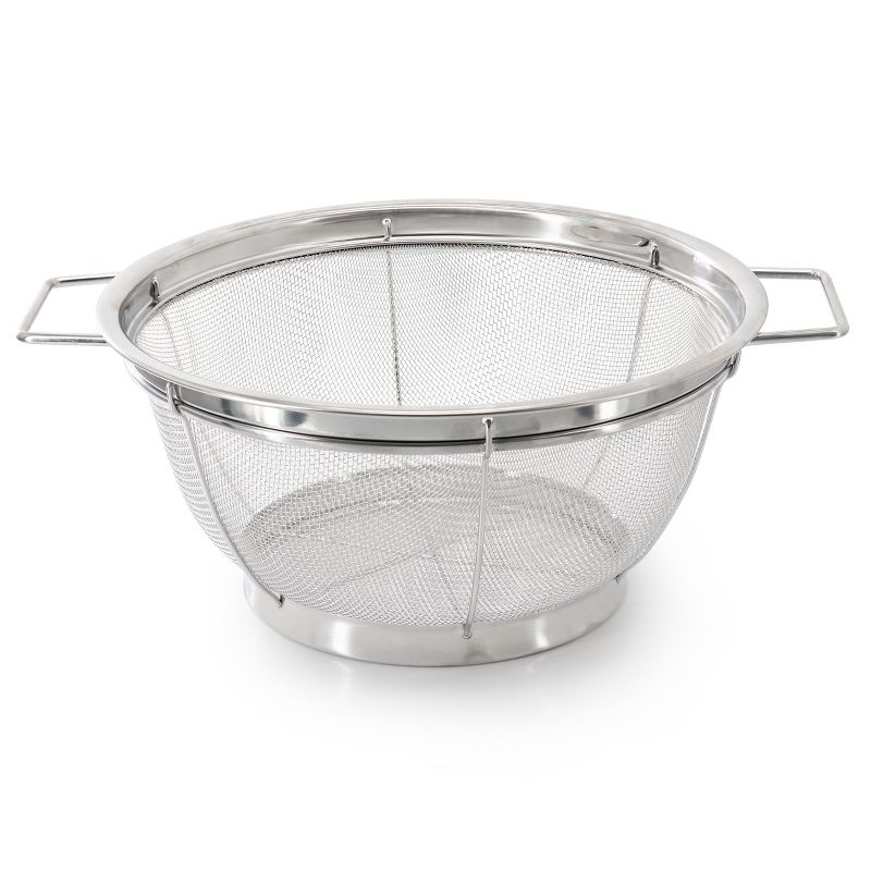 Oster Baldwyn 2 Piece 11 inch and 8.75 Inch Round Stainless Steel Mesh Colander Set, 3 of 7