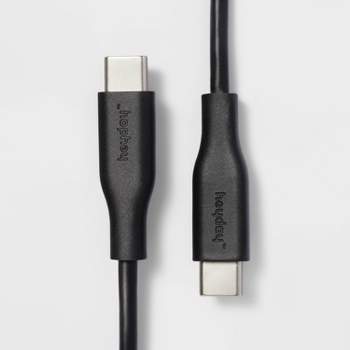 4' Usb-c To Usb-c Round Cable - Heyday™ Black : Target