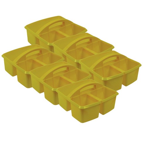 Romanoff Small Utility Caddy, Yellow, Pack of 6