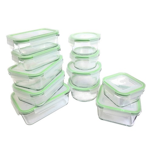 Ozeri INSTAVACTM Green Earth Food Storage Container Set, BPA-Free
