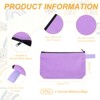 Unique Bargains Canvas Plain Zipper Toiletry Makeup Organizing Bags 8 Pcs - 2 of 4